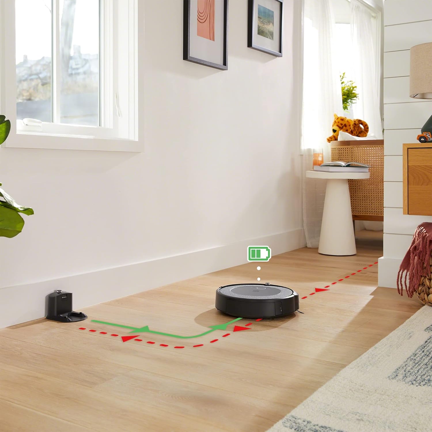 iRobot Roomba i1 (1152) Robot Aspiradora – Mapeo conectado Wi-Fi, funciona con Google, ideal para pelo de mascotas, alfombras
