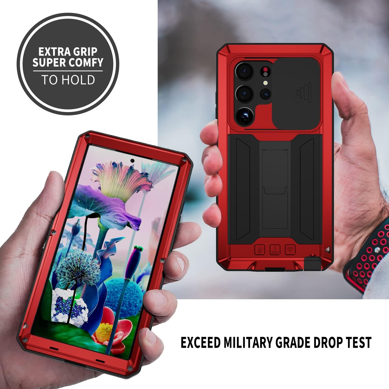 Funda protectora resistente al agua para Samsung Galaxy S23 Ultra 5G, resistente al agua, resistente al agua, a prueba de golpes, funda protectora