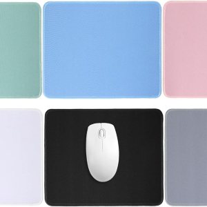 6 alfombrillas de mouse a granel de 0.118 pulgadas con base de goma antideslizante cosida impermeable, alfombrilla de mouse para computadora a 6 alfombrillas de mouse a granel de 0.118 pulgadas con base de goma antideslizante cosida impermeable, alfombrilla de mouse para computadora a