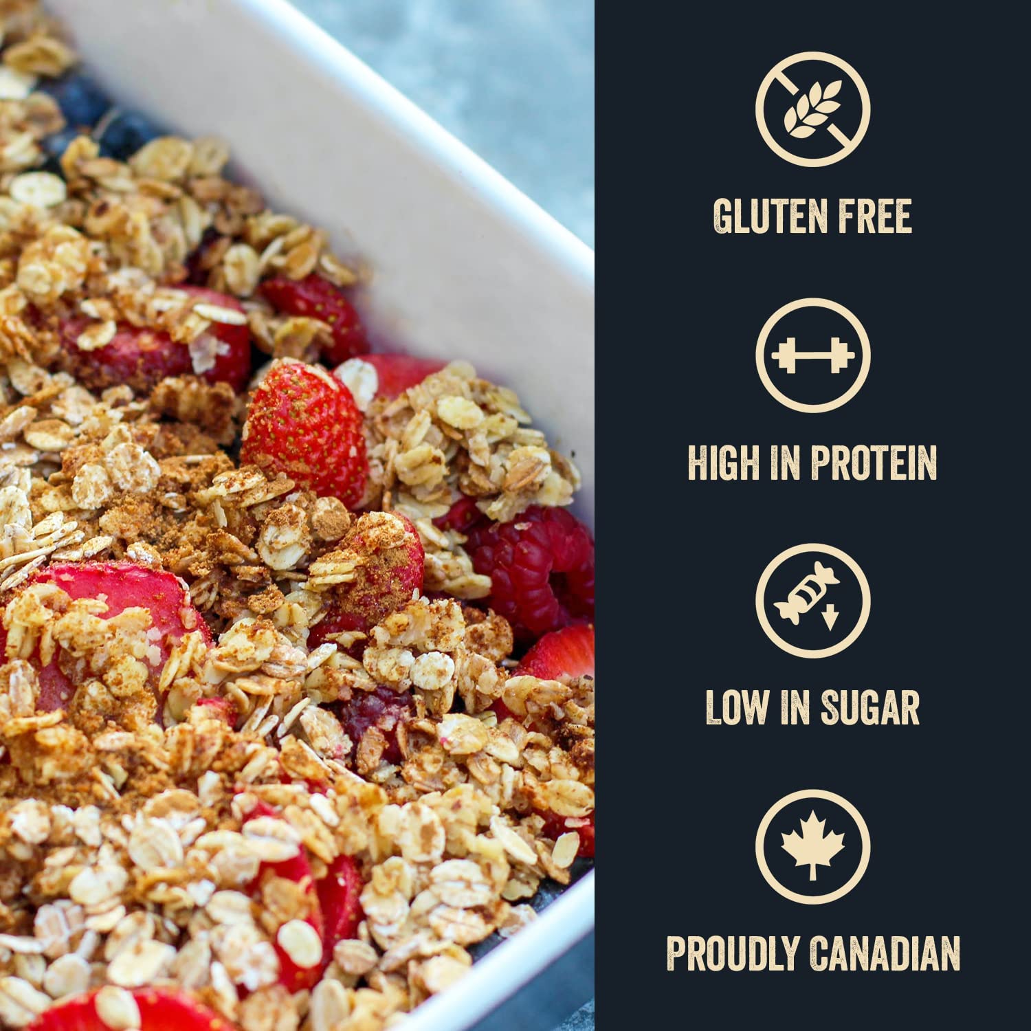 Stoked Oats – Stone Age – Desayuno alto en proteínas, bajo en azúcar – Sin gluten, alta fibra, avena sin OMG – Perfecto para avena durante la noche