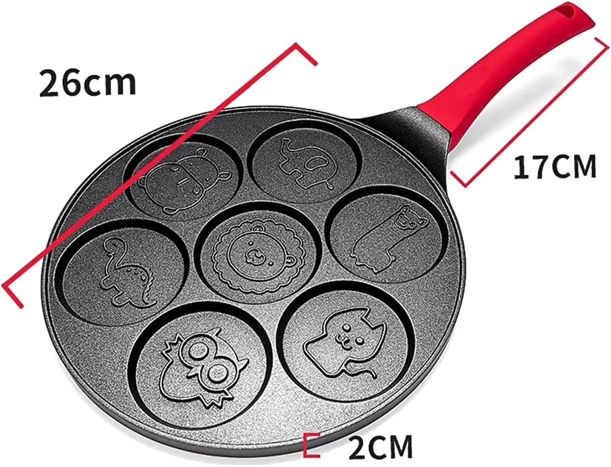 Molde antiadherente para panqueques para niños, con 7 formas de animales