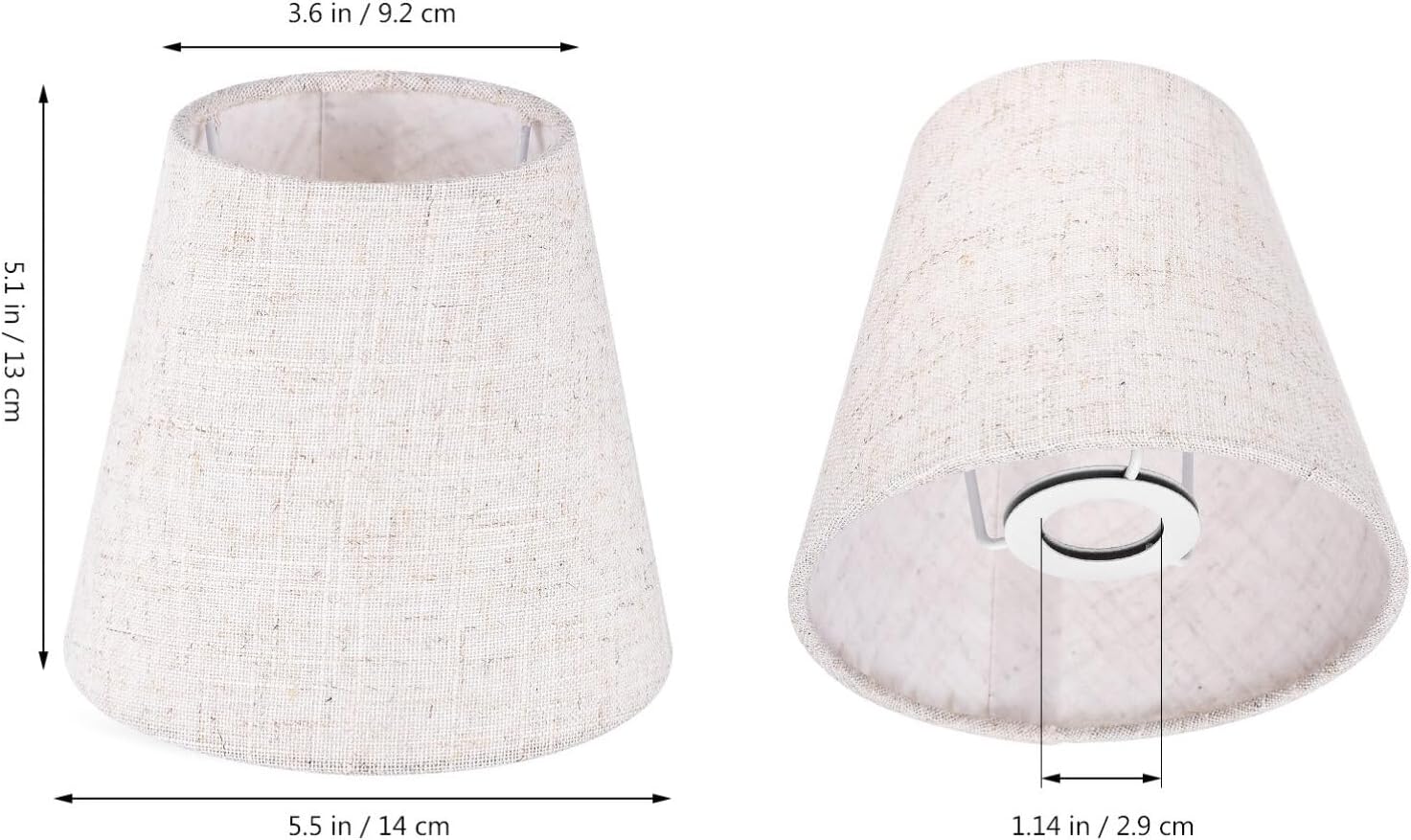 DOITOOL 2 unids lámpara de mesa pantalla pantalla pantalla lámpara reemplazo lámpara cubierta lámpara pantalla pantalla lámpara accesorios lámpara