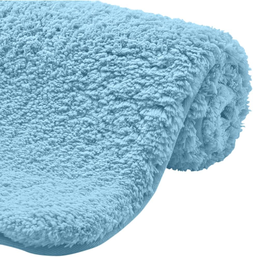 Gorilla Grip – Alfombra de baño, absorbente, suave, gruesa, lavable a máquina, microfibra, se seca rápidamente, tapetes para baño, ducha, bañera y