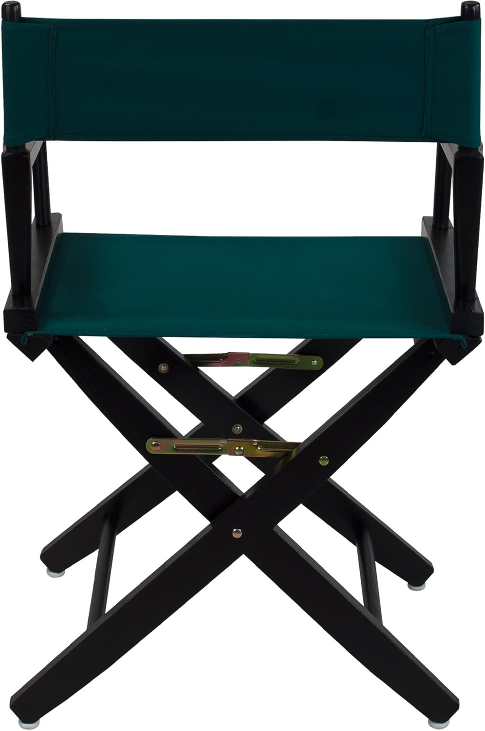 American Trails – Silla de director extra ancha de alta calidad de 18.0 in, marco negro con lona verde cazador