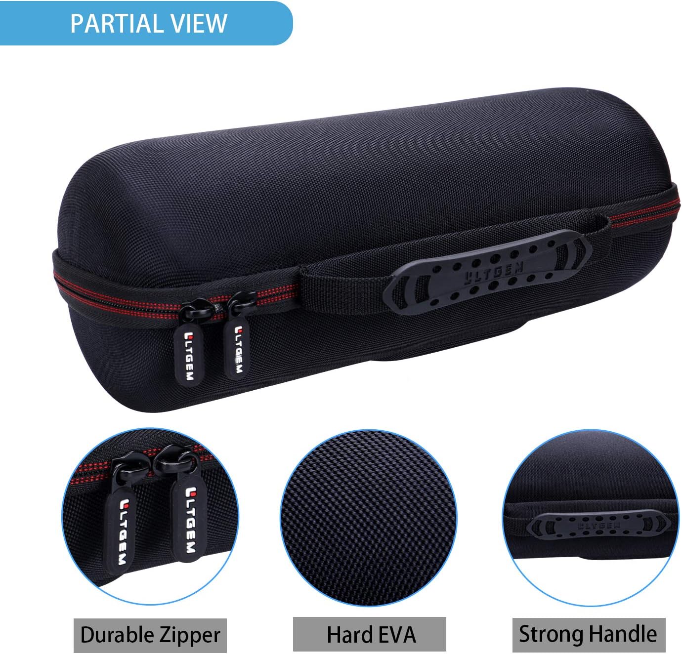 LTGEM Funda para JBL Charge 4JBL Charge 5 Funda de transporte para altavoces, bolsa protectora de viaje para almacenamiento duro, compatible con
