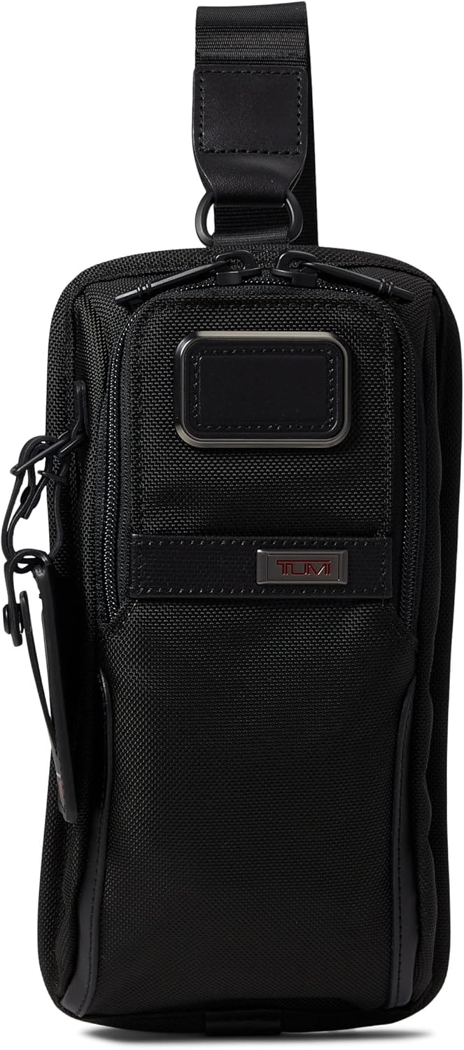 TUMI() Eslinga de nailon para hombre, negro (negro 19-3911TCX), talla única, Negro (Negro 19-3911tcx)