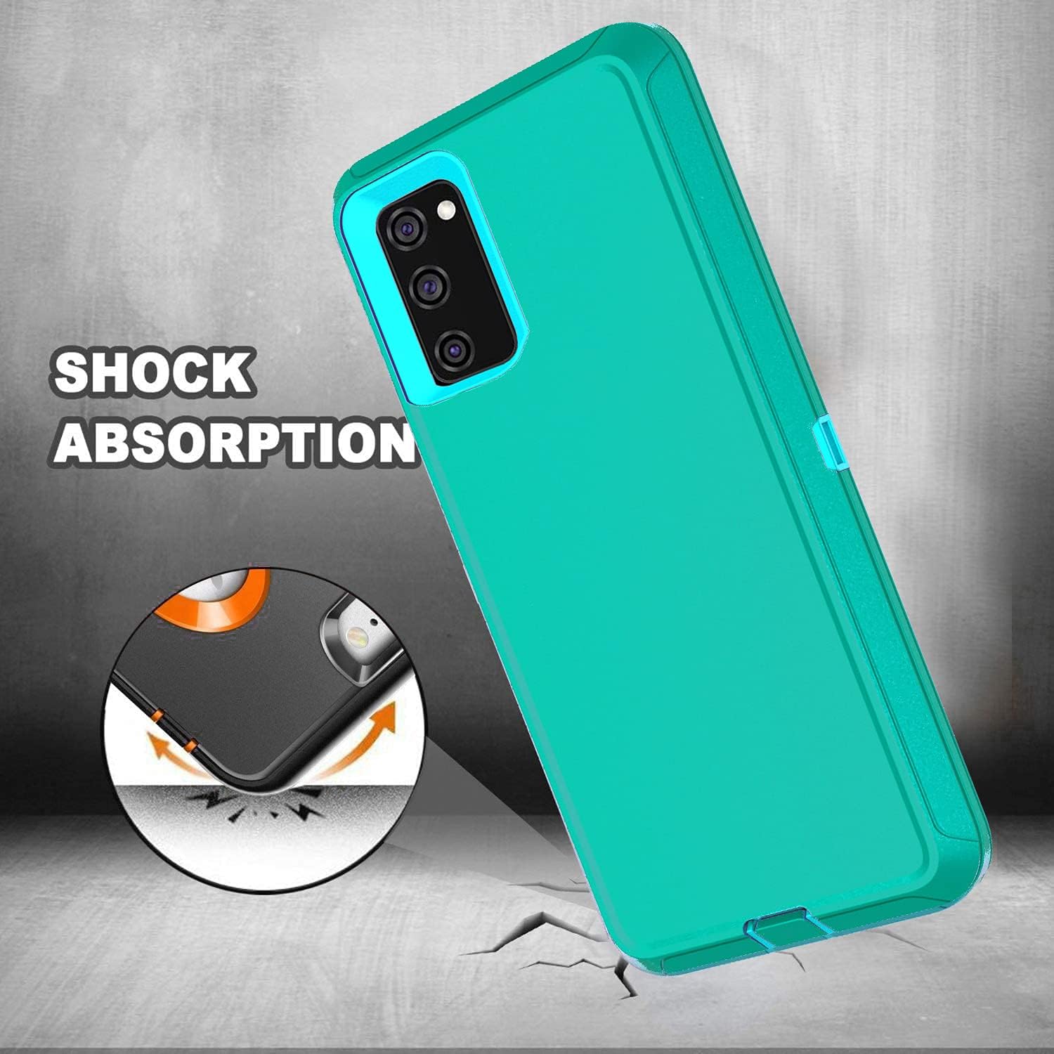 Annymall Funda para Galaxy S20 FE 5G para Samsung S20 FE 5G Funda resistente con protector de pantalla para mujeres y hombres, funda resistente a