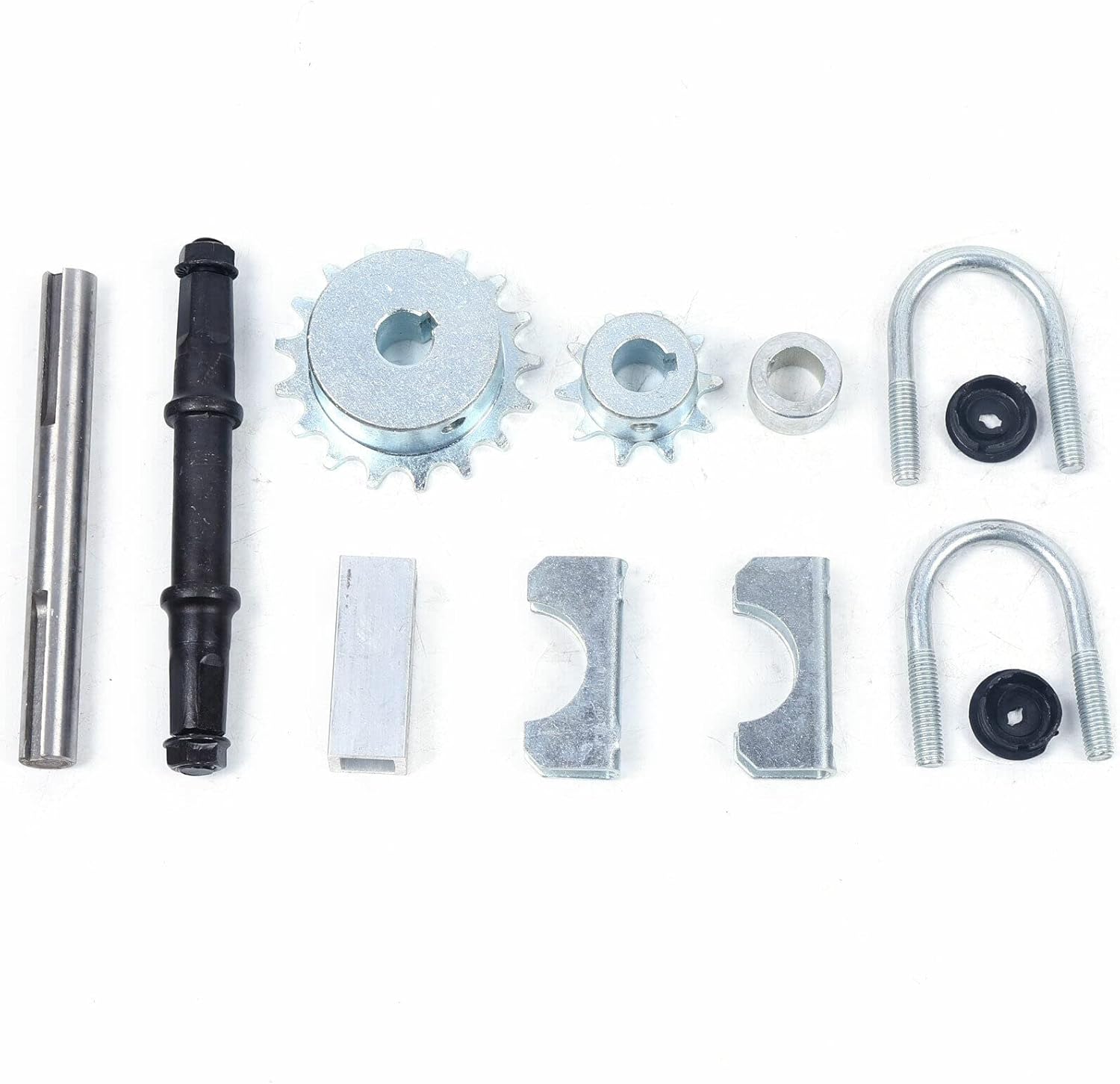 CNCEST Kit de eje de transmisión de bicicleta, kit de motor de bicicleta de 2 tiempos, kit de eje de gato de metal 415 Kit de cambio de bicicleta