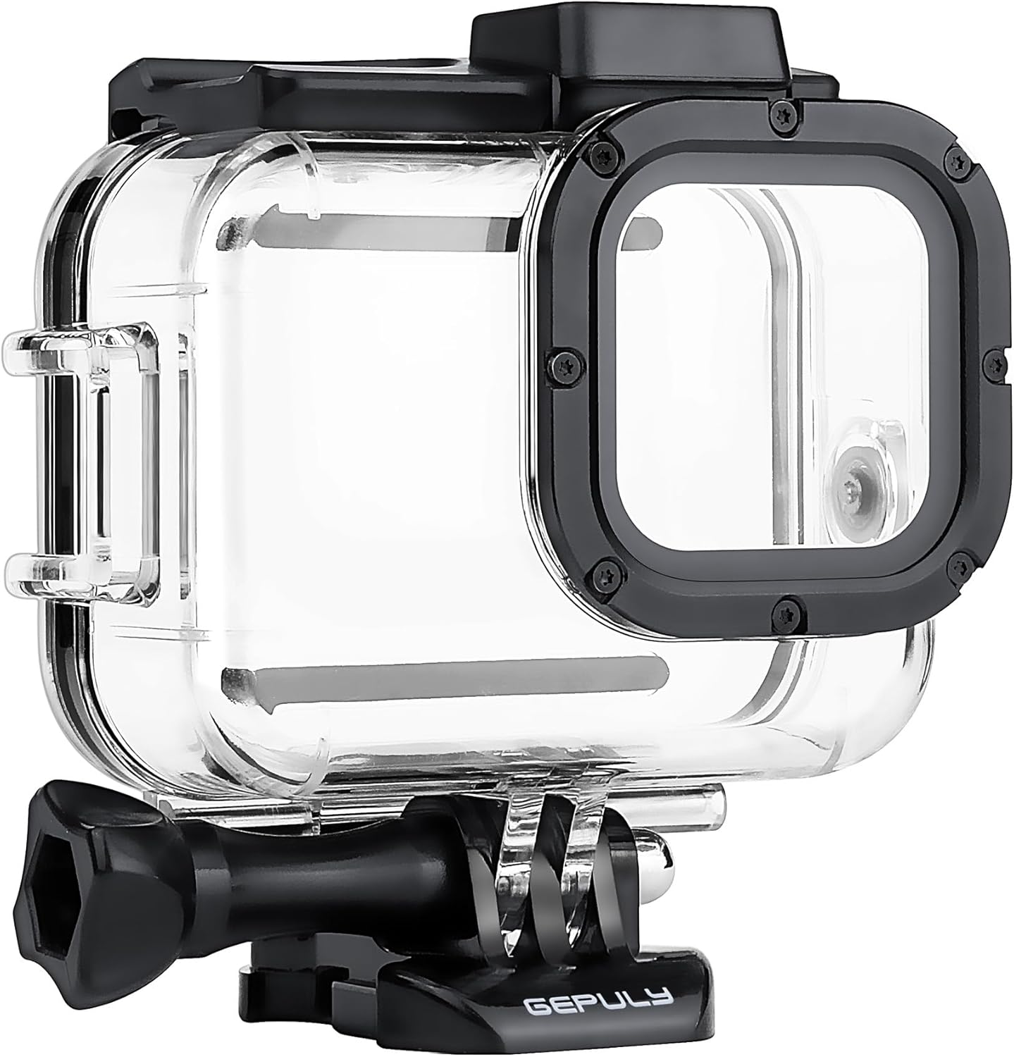 Carcasa impermeable para GoPro Hero 8 Negro, doble ranura para zapata fría protectora subacuática carcasa para GoPro Hero 8 Cámara de acción negra