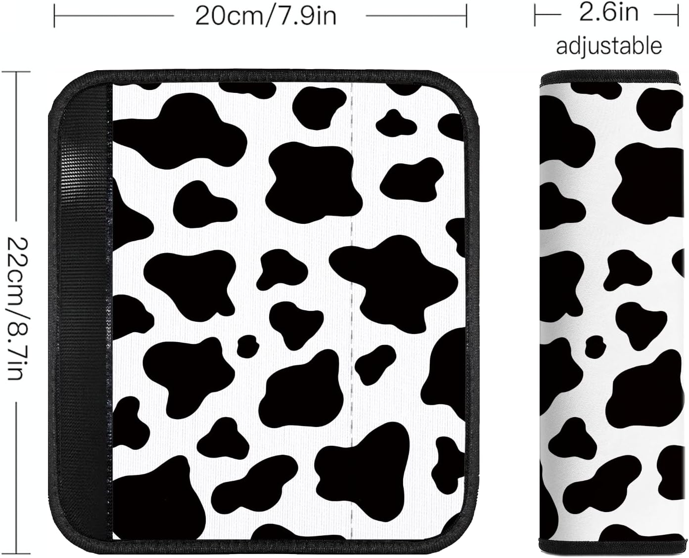 Funda para cinturón de seguridad de automóvil, paquete de 2 almohadillas suaves para cinturón de seguridad de automóvil para adultos y niños,