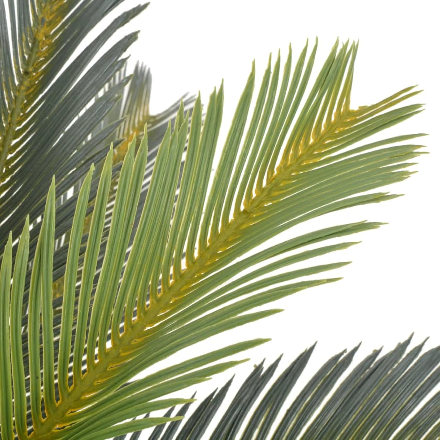 Tidyard Artificial Cycas Palm Tree with Pot Natural-Looking Greenery Plants Home Wedding Office Decor 35.4 in Green Fake Tree Plant for Living Room,