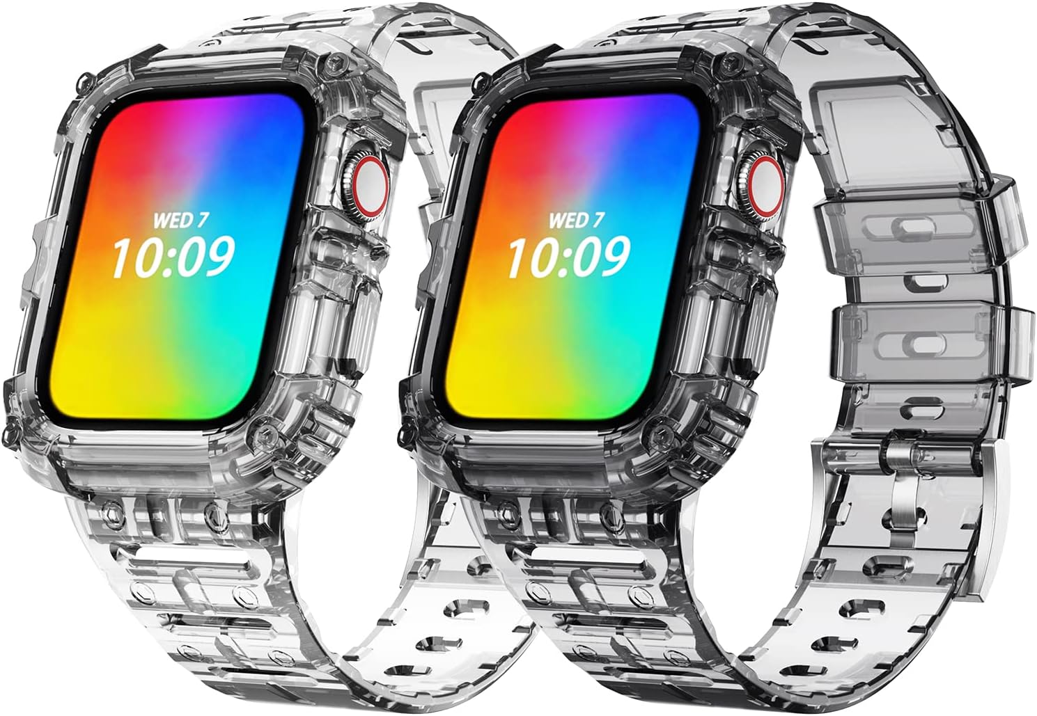 Paquete de 2 correas compatibles con Apple Watch de 1.496 pulgadas, 1.575 pulgadas, 1.614 pulgadas, 1.654 pulgadas, 1.732 pulgadas, 1.772 pulgadas,