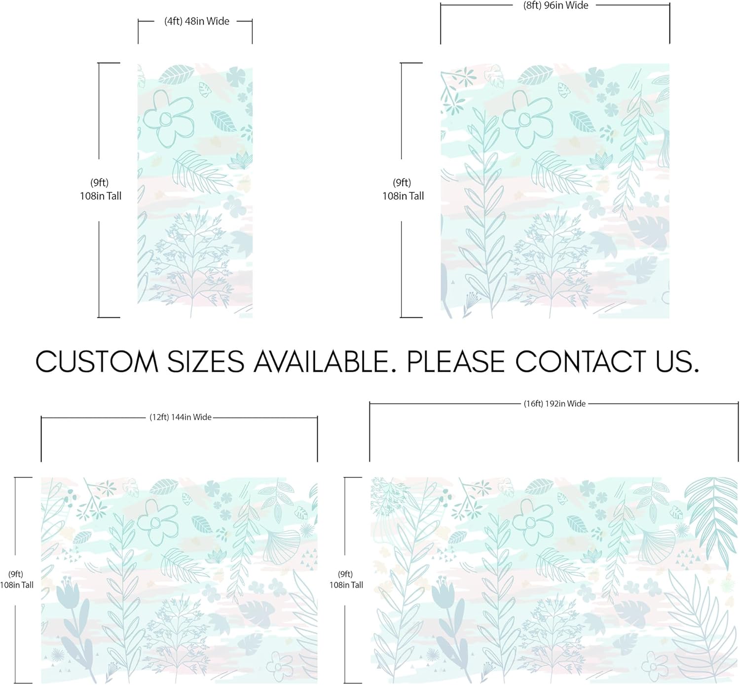 Papel pintado de flores botánicas pastel. Papel pintado de arte de pared para guardería, papel tapiz floral vintage bohemio despegar y pegar. Papel