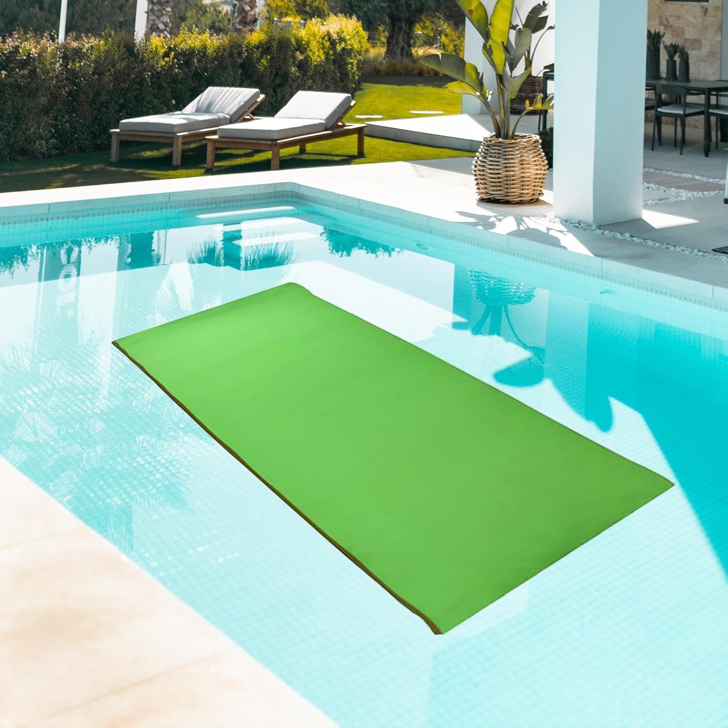 kowaku Colchoneta flotante de agua, recreación acuática, ligera de verano, manta de agua suave, almohadilla flotante de espuma para piscina