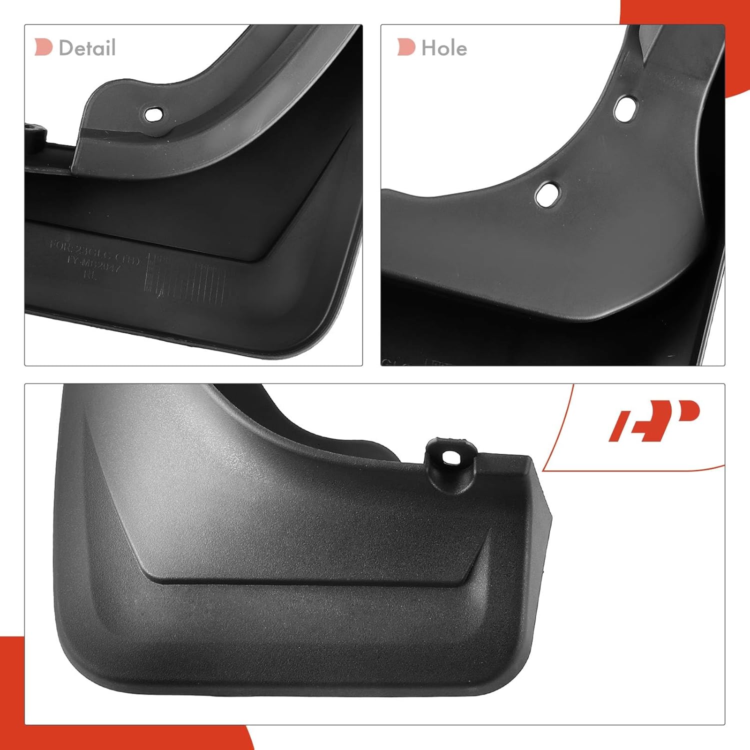A-Premium Juego de 4 protectores contra salpicaduras con kit de herramientas compatibles con Mercedes-Benz X253 Series GLC250 2017-2018, GLC300