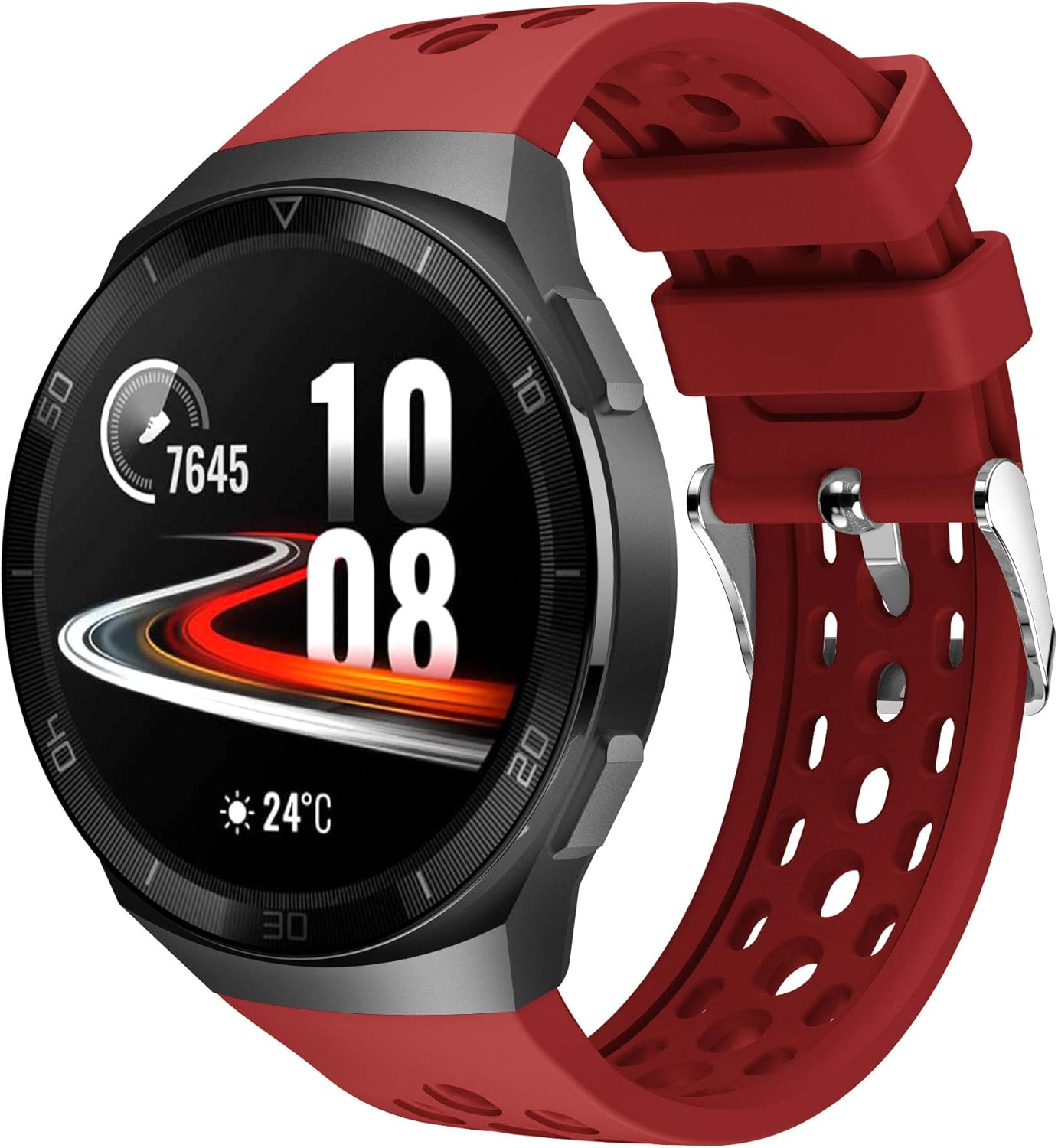 Senter Bandas de repuesto compatibles con Huawei Watch GT2E, accesorio ajustable, pulsera deportiva de silicona suave para mujeres y hombres