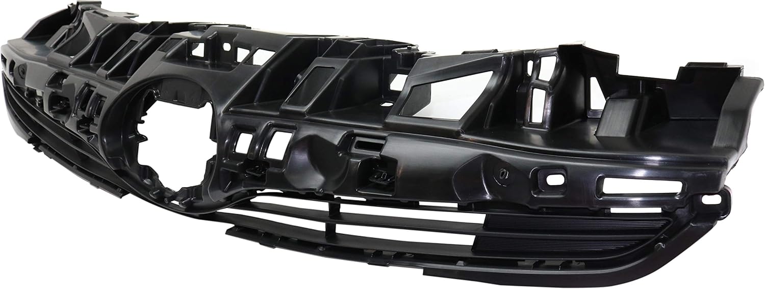 Evan-Fischer – Conjunto de parrilla compatible con Toyota Prius 2016-2018 con textura gris oscuro carcasa e inserto