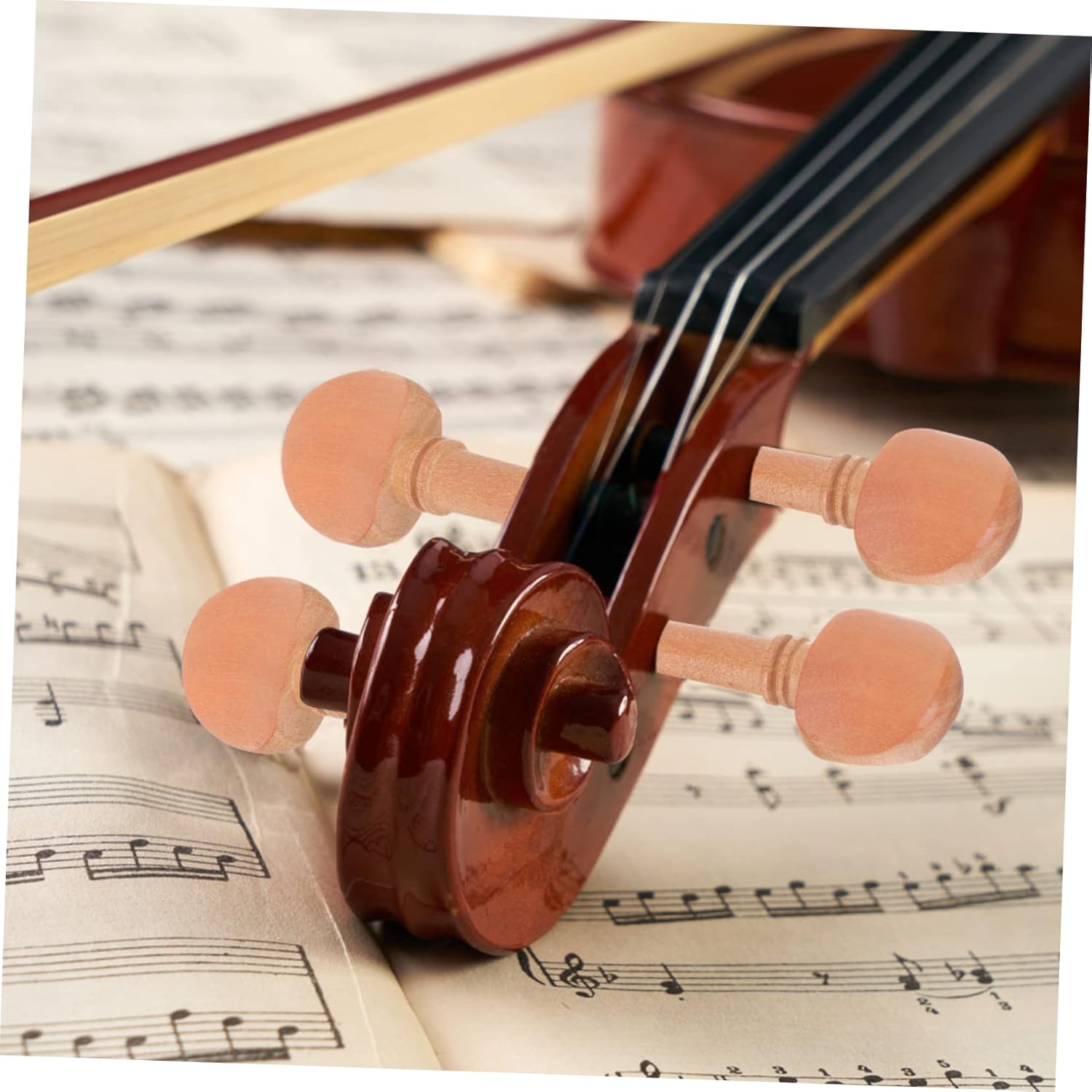 ERINGOGO 16 piezas de afinadores de violín Accesorios de violín Clavijas de afinación de violín Piezas de violín Accesorios mecánicos Suministros de
