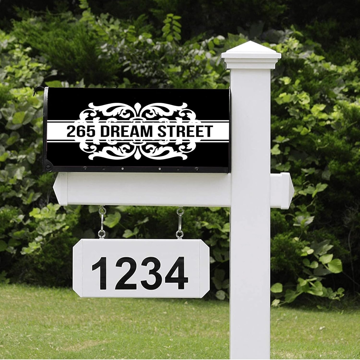 Fundas personalizadas para buzón, números de casa, dirección de calle, buzón, números de buzón, números de buzón, para decoración de jardín, patio,
