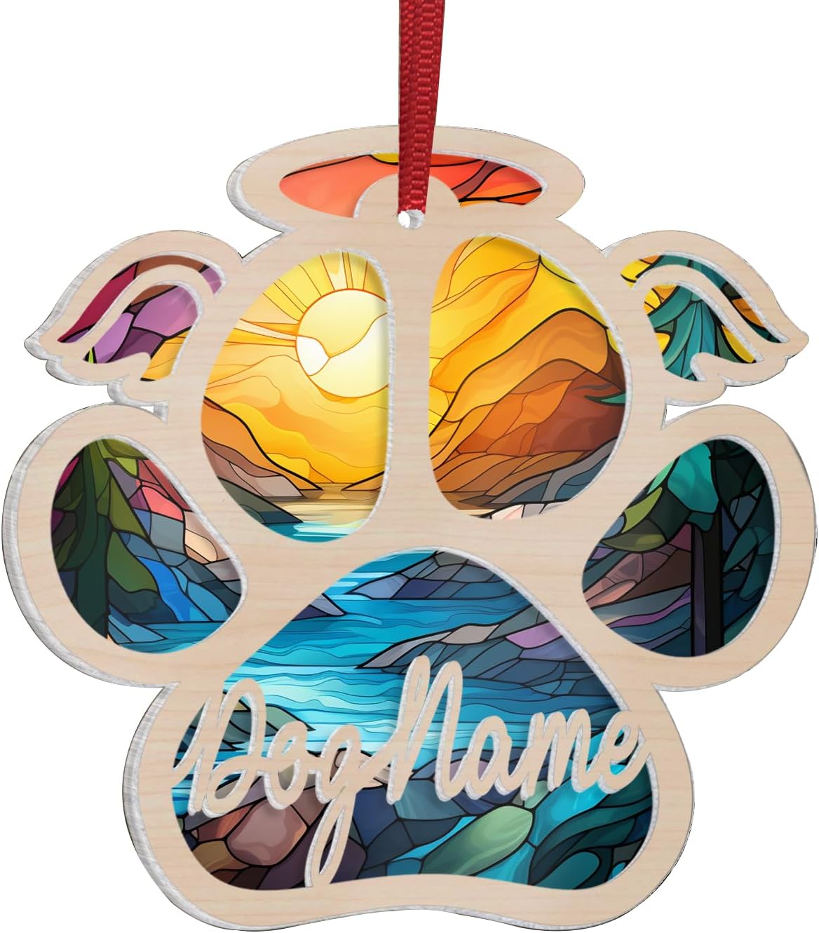 CustomizeAF Adornos conmemorativos personalizados para atrapasoles, regalos conmemorativos para perros por pérdida de perro, gato, en memoria de