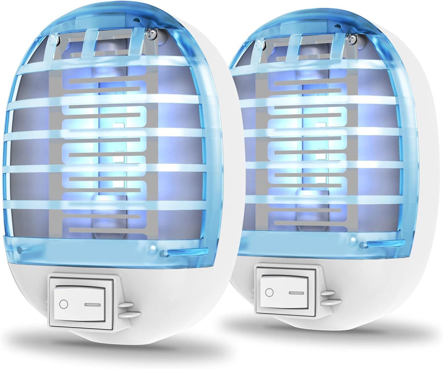 Exterminador de insectos para interiores, trampa para moscas para interiores, mata mosquitos electrónico con luces azules para sala de estar, hogar,