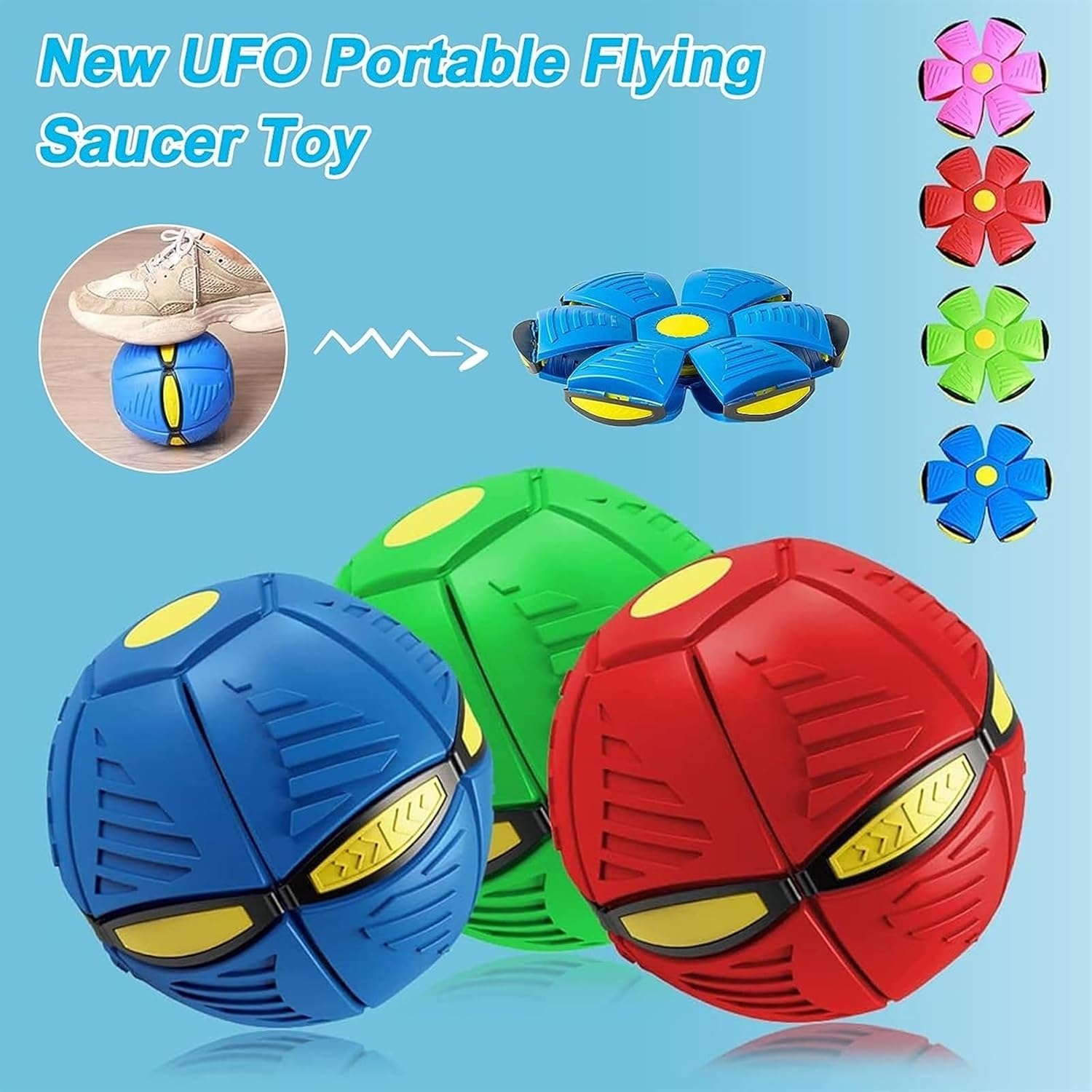 ElEfocus Juguetes para mascotas, pelota de frisbee para perro, juguetes para perros frisbee interactivos, juguetes para mascotas, pelotas de frisbee