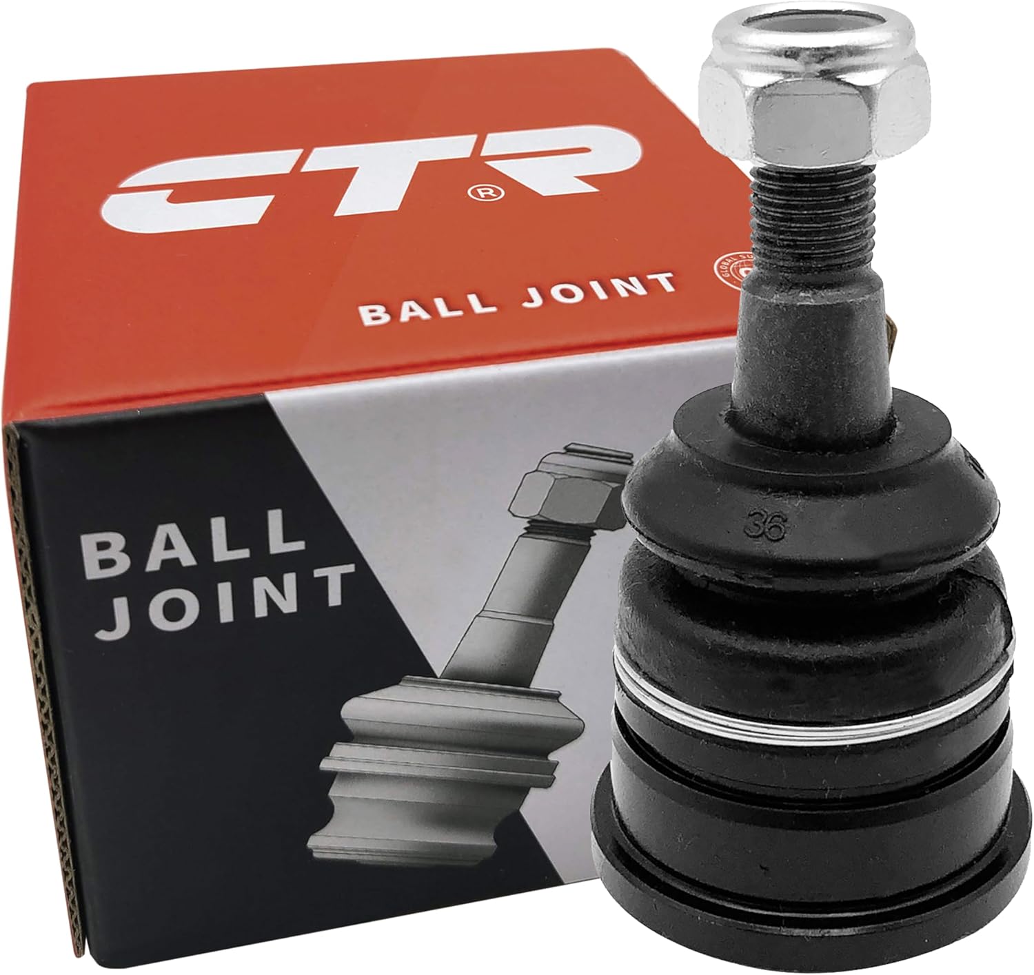 CTR CB0019 Proveedor de equipo original Junta de rótula superior delantera compatible con vehículos Dodge, Ram – Reemplaza 5174041AA, 5174041AC,