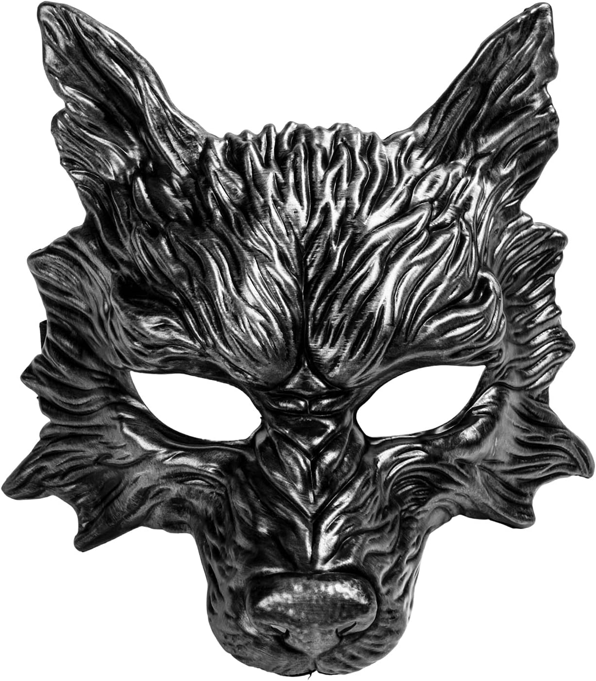 Máscara de cara completa de lobo realista de Halloween, disfraz de monstruo Louisiana Rougarou, cosplay, lobo, hombre lobo, accesorio para mascarada