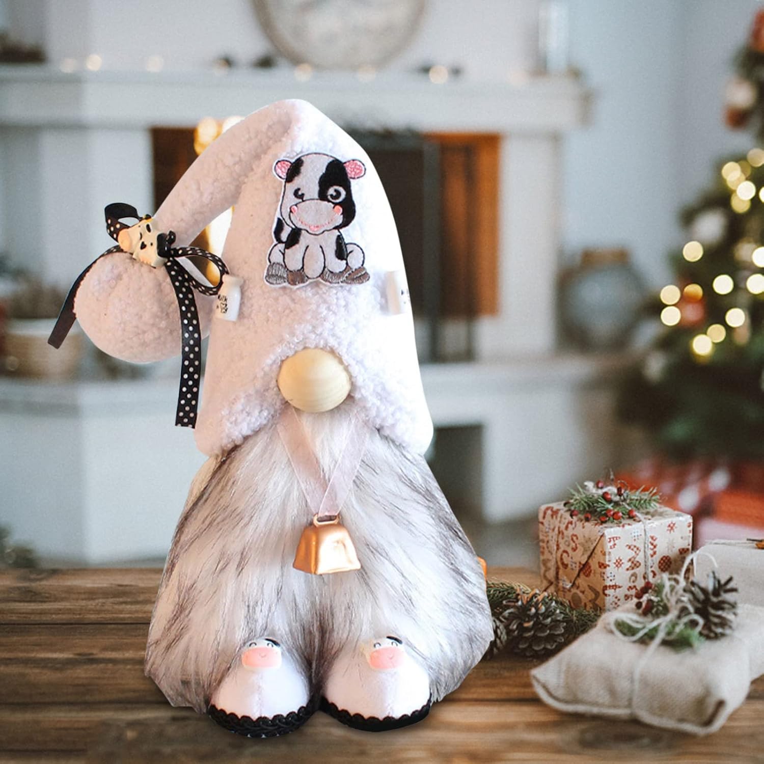 FRAKYEN Muñeca de tela de Papá Noel de Navidad, gnomo, sin rostro, regalo de muñeca de felpa sin rostro, muñeca de pie, muñeca decorativa para el