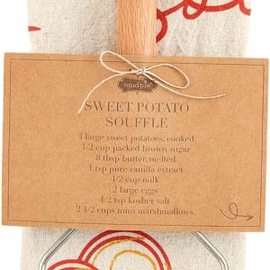Mud Pie Juego de toallas de receta, soufflé de batata, toalla 26 “x 16 12” Mud Pie Juego de toallas de receta, soufflé de batata, toalla 26 “x 16 12”