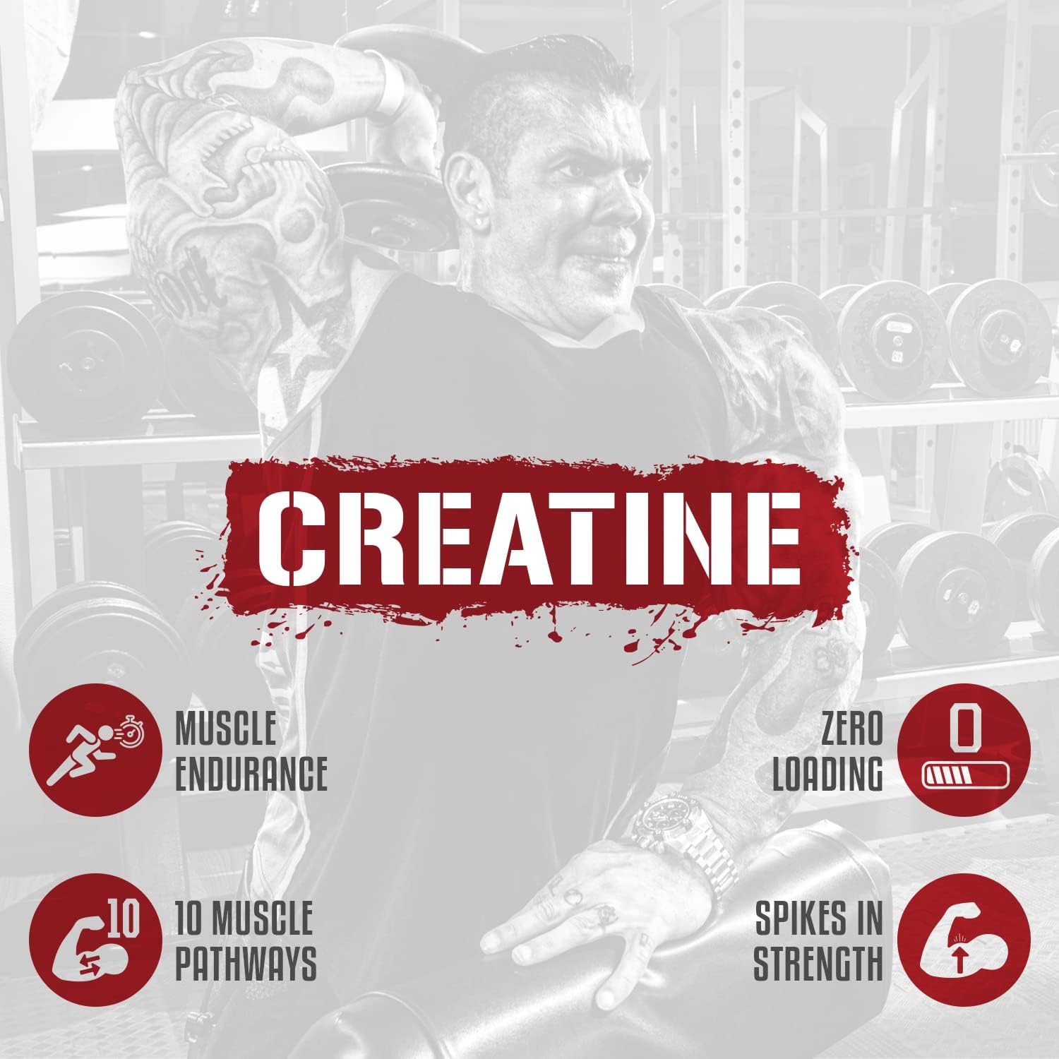 5% Nutrition CreaTEN Creatine Complex + Accelerators  Creatina en polvo saborizada para ganancia muscular  Máxima potencia, fuerza, resistencia y