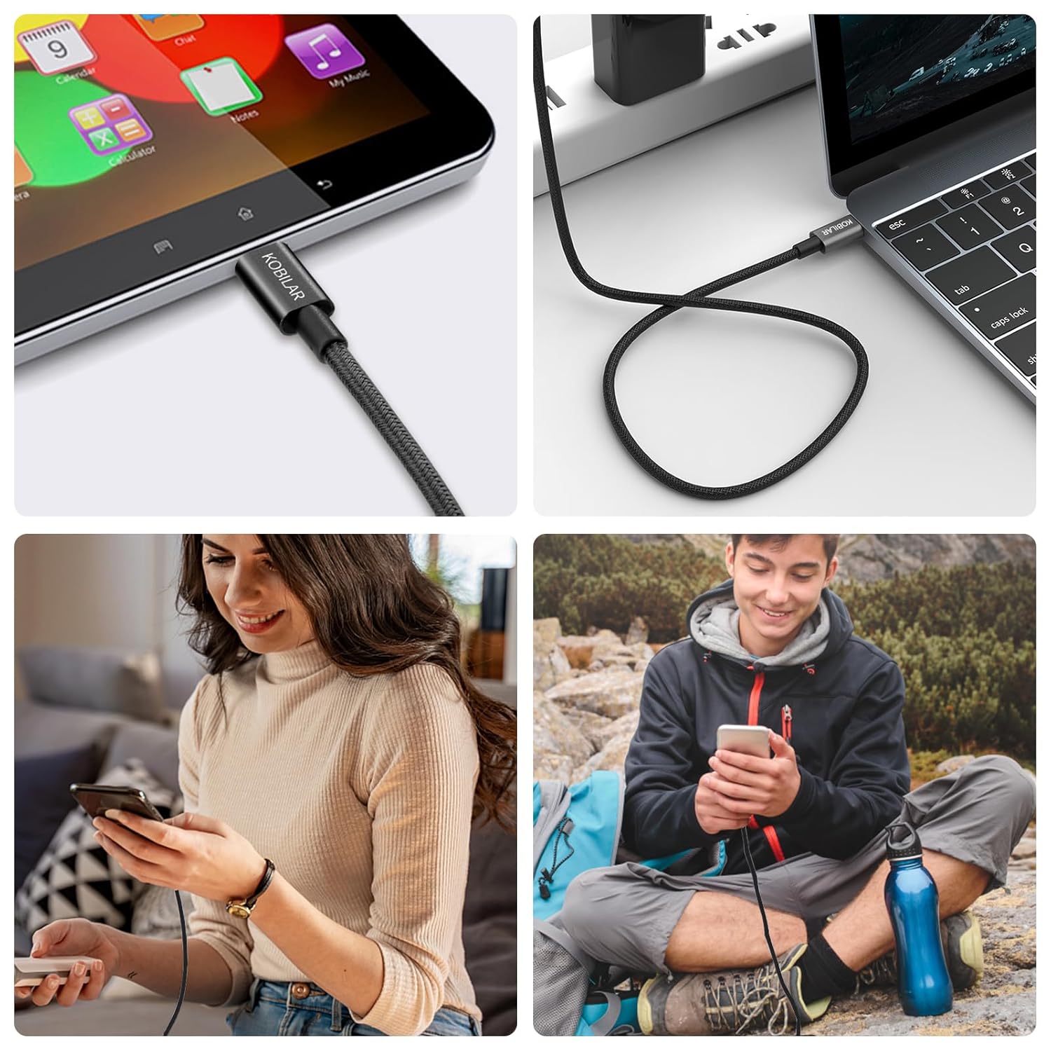 Cable USB C a USB C, 100 W 5 A, cable de carga USB C súper rápida PD3.0, cable C a C para iPhone1515Pro15Pro MaxiPad Pro2022MacBook ProAir, Samsung