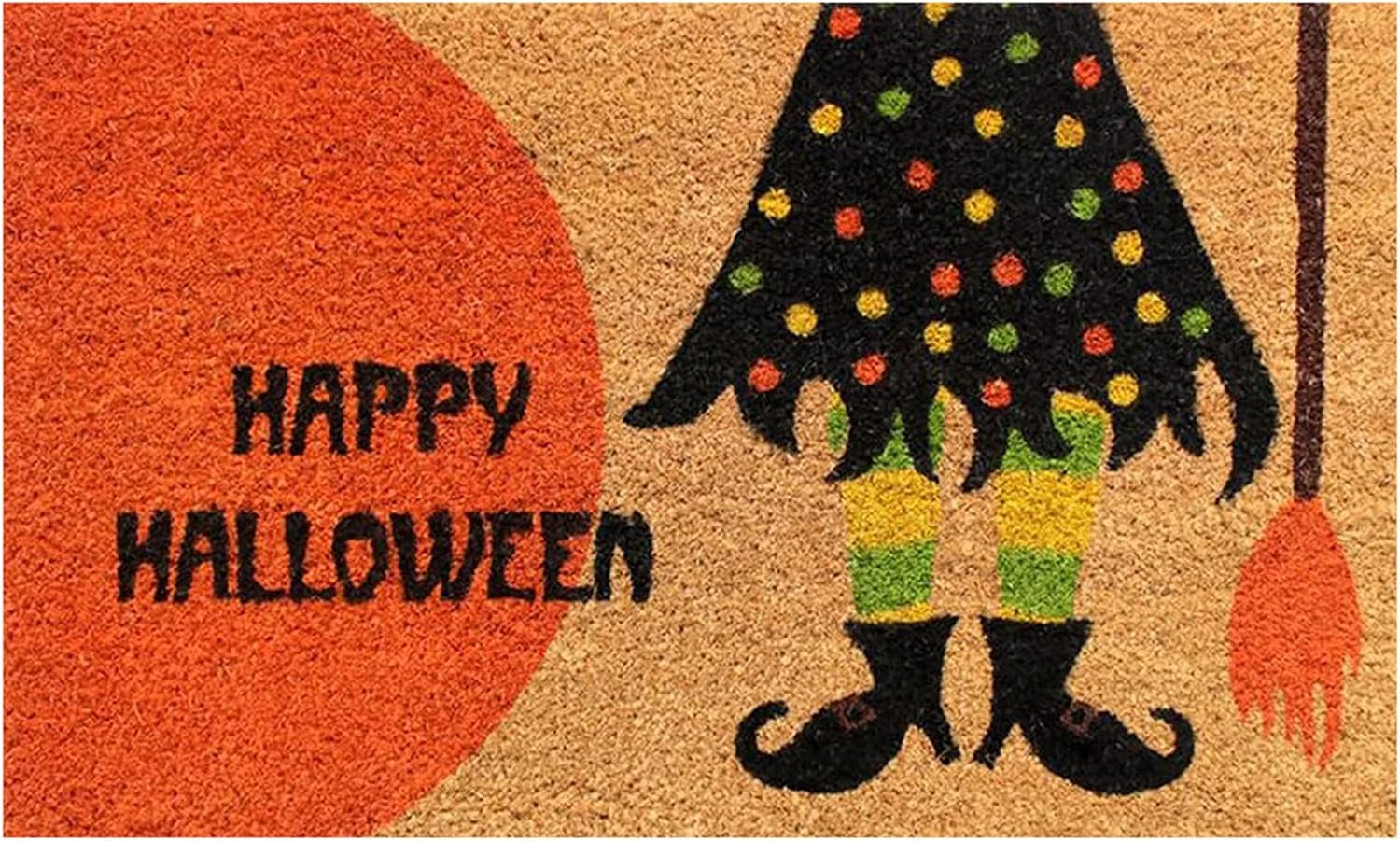 Felpudo para puerta de Halloween, Halloween, bruja, exterior, para puerta delantera, entrada interior, antideslizante, decoración del hogar,