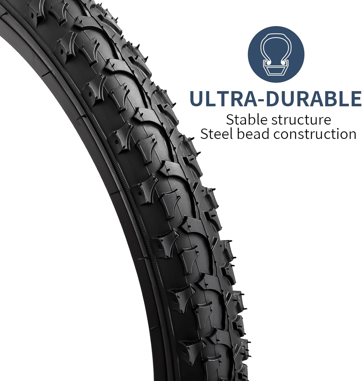 YUNSCM Neumáticos de bicicleta de 24 pulgadas de 24 x 1.9553-507 y 24 pulgadas, válvula Schrader compatible con neumáticos y tubos de bicicleta de