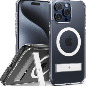 Caseology Capella Mag Kickstand – Funda 5G con función atril para iPhone 15 Pro Max ultratransparente antiamarilleamiento compatible con Magsafe Caseology Capella Mag Kickstand – Funda 5G con función atril para iPhone 15 Pro Max ultratransparente antiamarilleamiento compatible con Magsafe