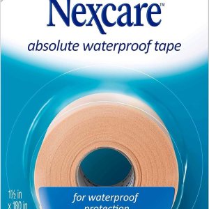 Nexcare Cinta ancha impermeable absoluta, 1.5 pies x 5 yardas por rollo (5 rollos) Nexcare Cinta ancha impermeable absoluta, 1.5 pies x 5 yardas por rollo (5 rollos)