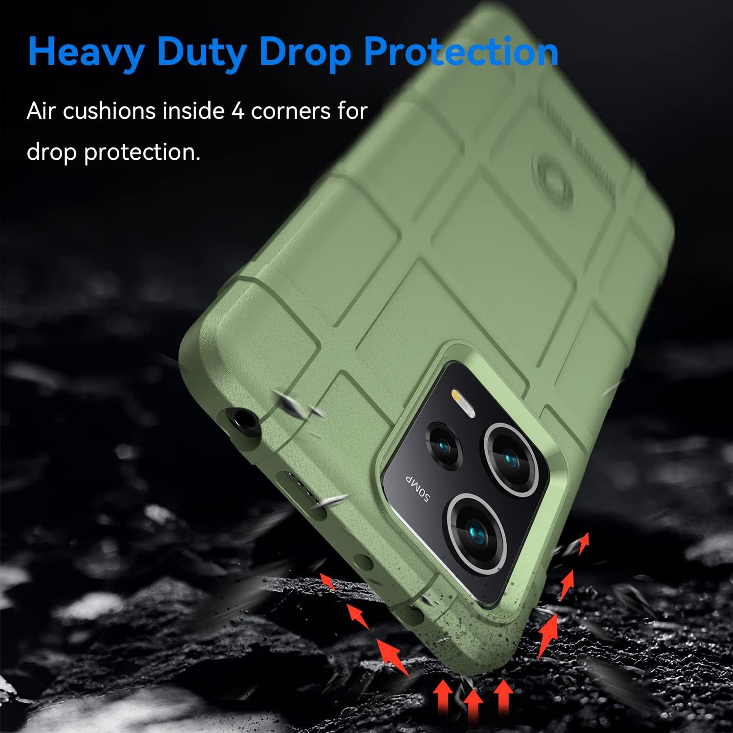 Monwutong Funda delgada para Xiaomi Poco X5 Pro, funda para Redmi Note 12 Pro 5G, resistente funda protectora con grado militar a prueba de golpes y
