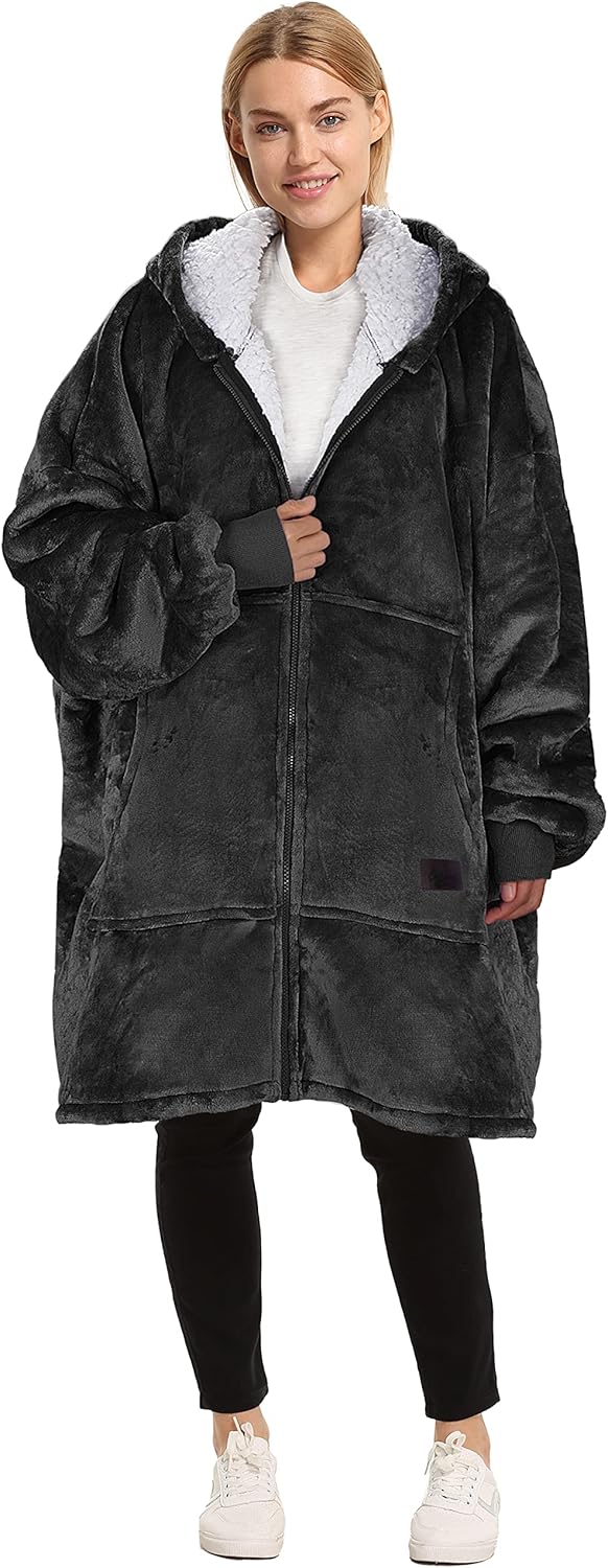 Catalonia Sudadera con capucha y cremallera, chaqueta Sherpa de gran tamaño, regalo para ella