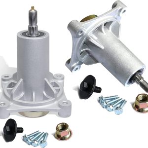 KOOTANS Paquete de 2 ensamblajes de husillo de cortacésped 187292 192870 para Husqvarna YTH22V46 YTH24V48 587820301 532187281 539112057 587125401 KOOTANS Paquete de 2 ensamblajes de husillo de cortacésped 187292 192870 para Husqvarna YTH22V46 YTH24V48 587820301 532187281 539112057 587125401