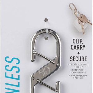 Nite Ize Z-Series Dual Carabiner, Double Gated Stainless Steel Clip Nite Ize Z-Series Dual Carabiner, Double Gated Stainless Steel Clip