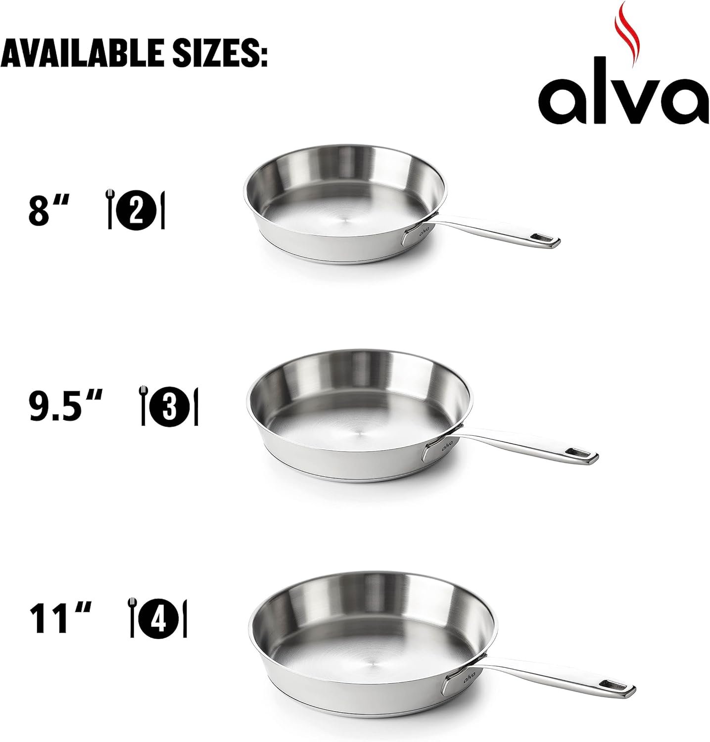 Alva Maestro – Sartén antiadherente, aluminio recubierto de cerámica para un diseño contemporáneo, no tóxico, sin PFAS ni PFOA, apto para horno con