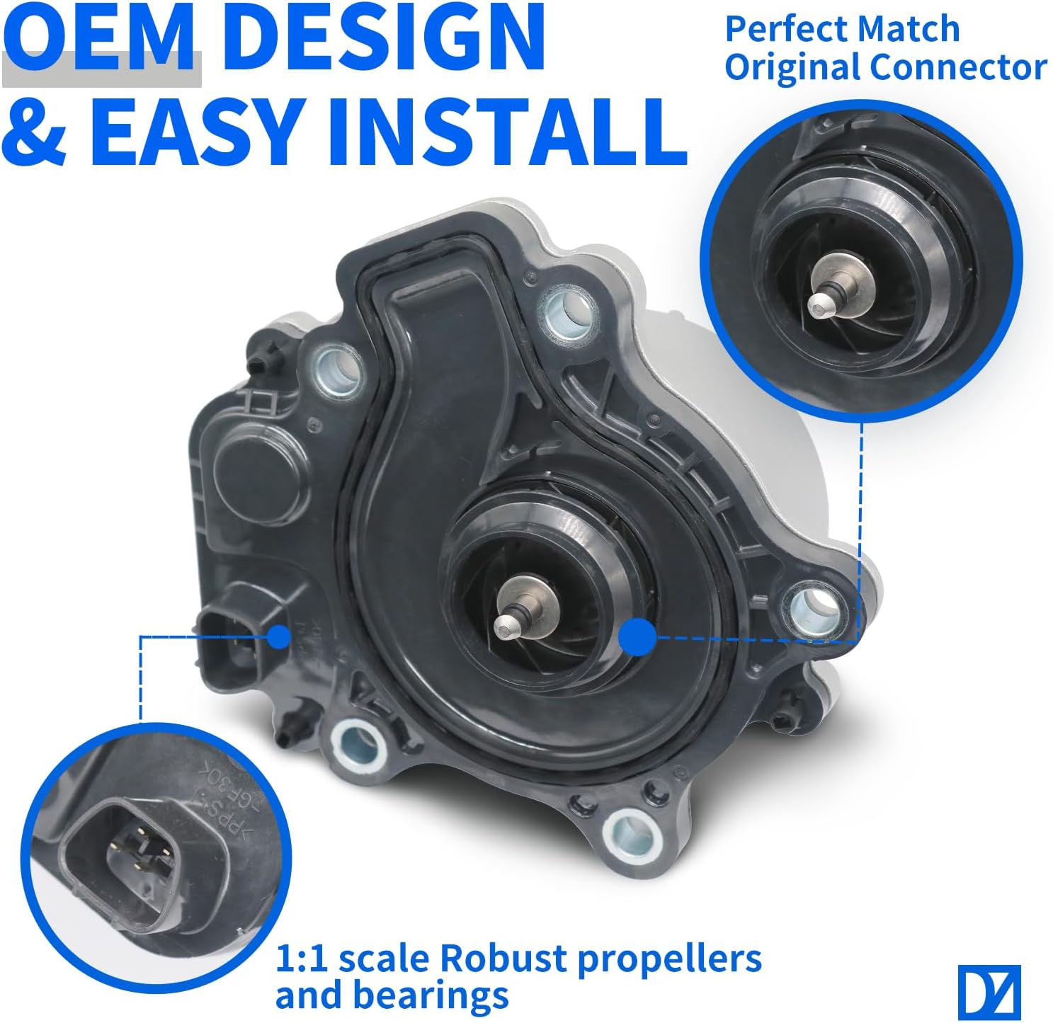 DZFST. FI – Conjunto de motor de bomba de agua eléctrica compatible con Toyota Prius C V Lexus CT200H 1.8L 1.5L L4 Reemplazo para 161A029015 2015