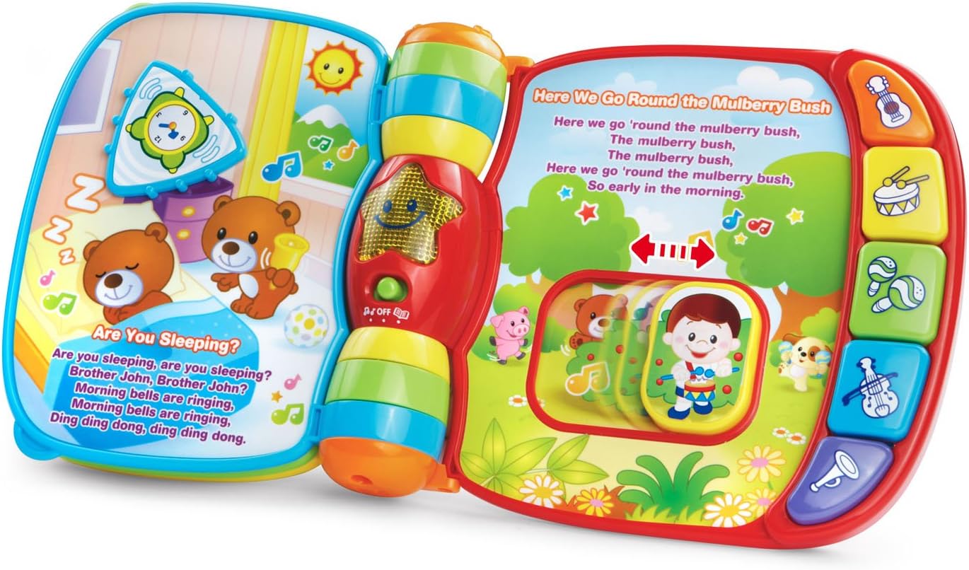 VTech Libro de rimas musicales (embalaje sin frustración), rojo