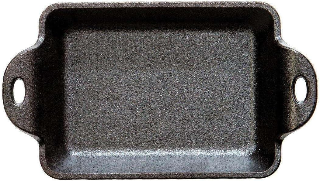 MNHW – Mini servidor rectangular de hierro fundido, suministros para hornear de 10 onzas, juegos de cocina para el hogar, utensilios de cocina,