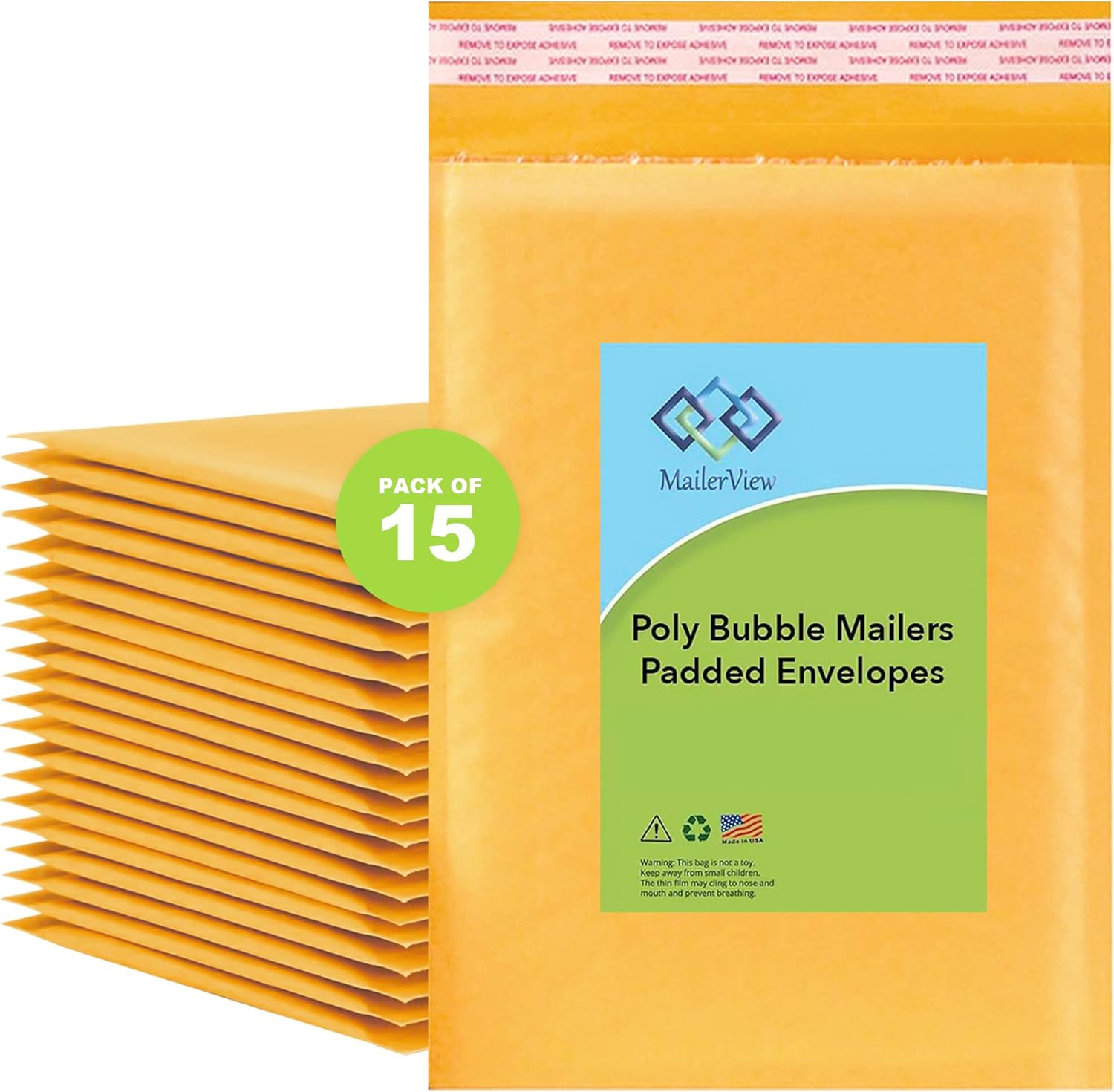 Sobres de burbujas, 7 sobres de burbujas de papel kraft extra grandes de 14.25 x 20 pulgadas. Sobres acolchados con forro de burbujas. Sobres