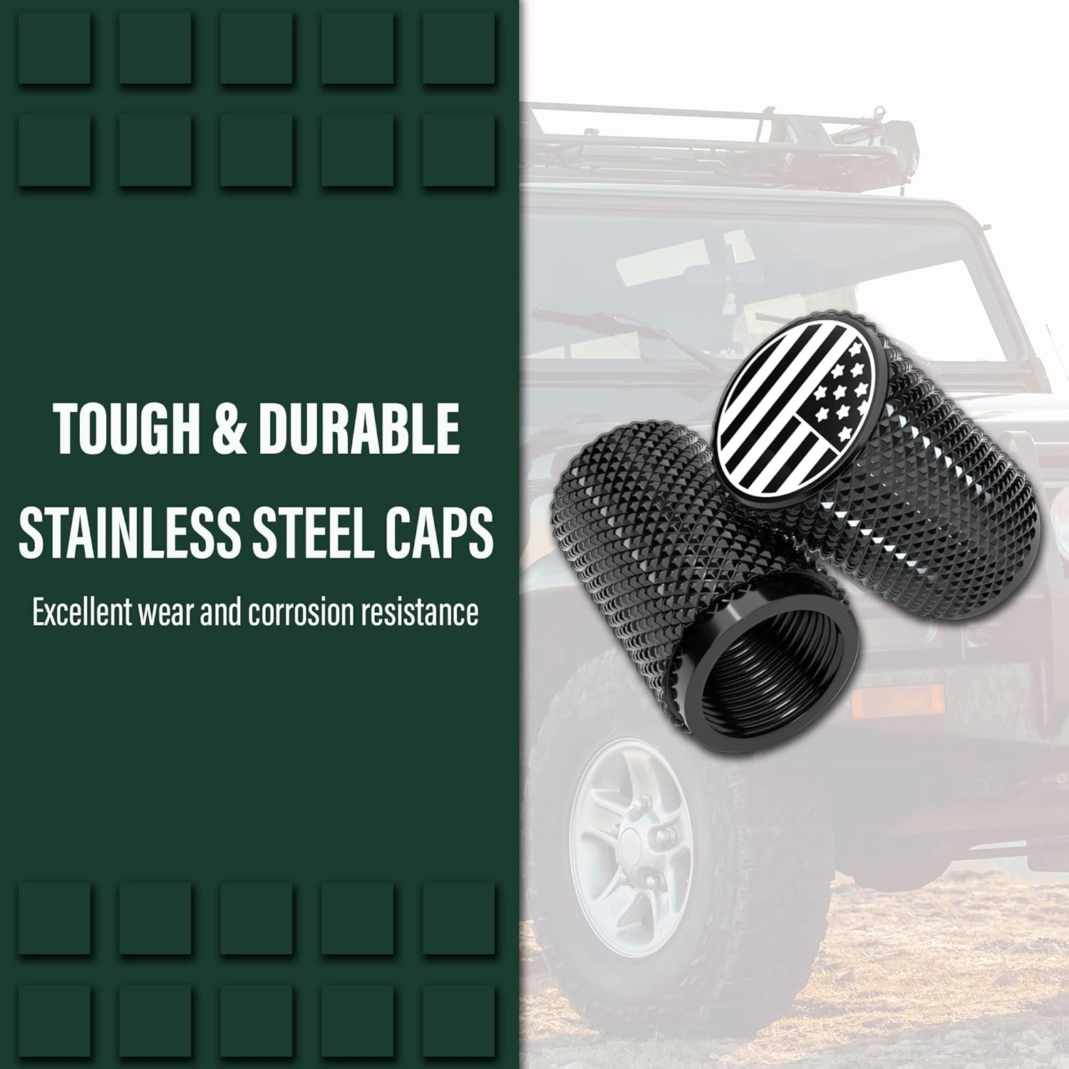 Tapones de válvula de aire de neumáticos de acero inoxidable mecanizado CNC de precisión, cubiertas de vástago de neumático de rueda para