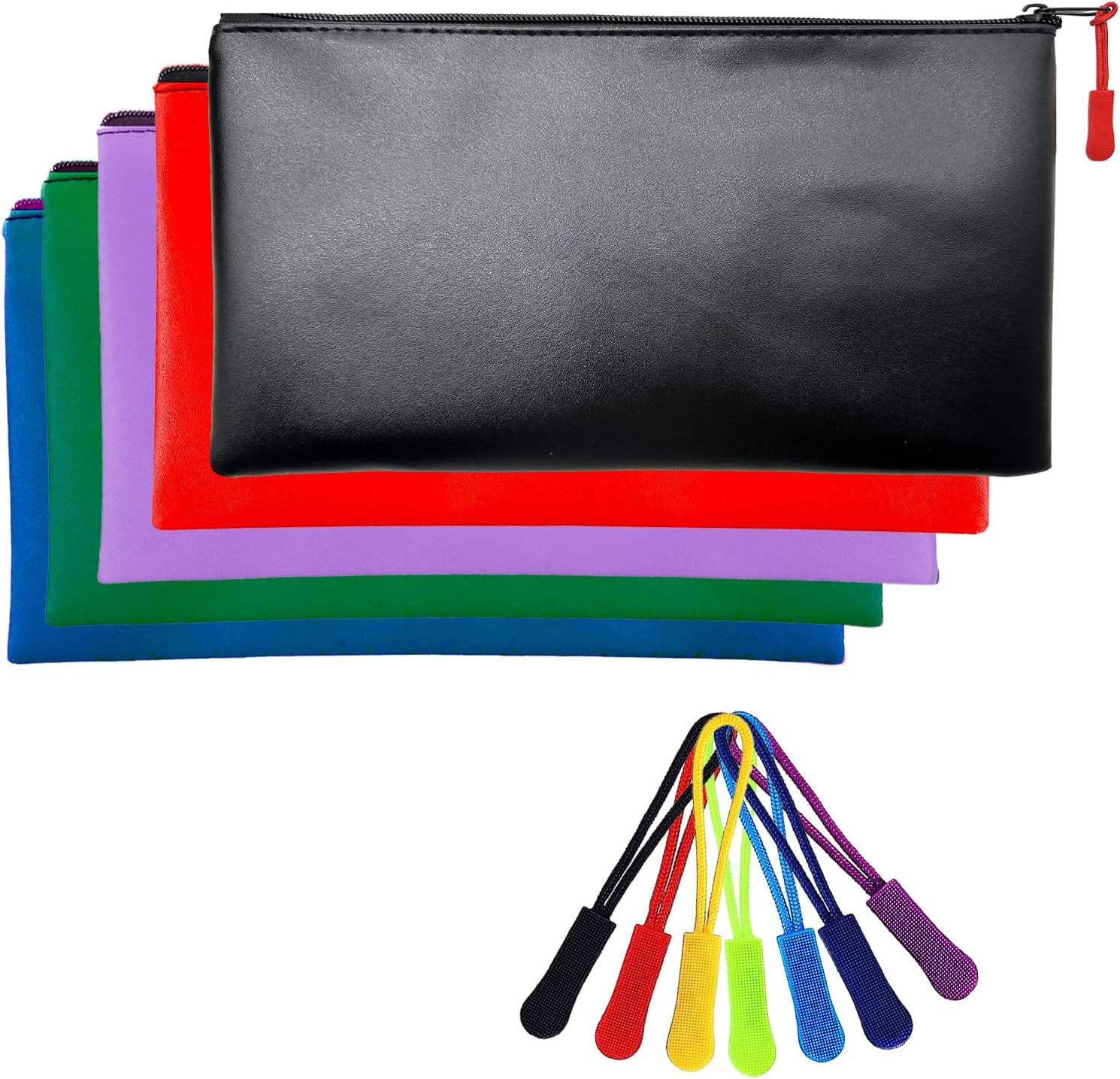 Bolsas de dinero con cremallera, bolsa de seguridad con cremallera de 11 x 6.1 pulgadas, bolsa bancaria, bolsa de efectivo, cartera de cheques,