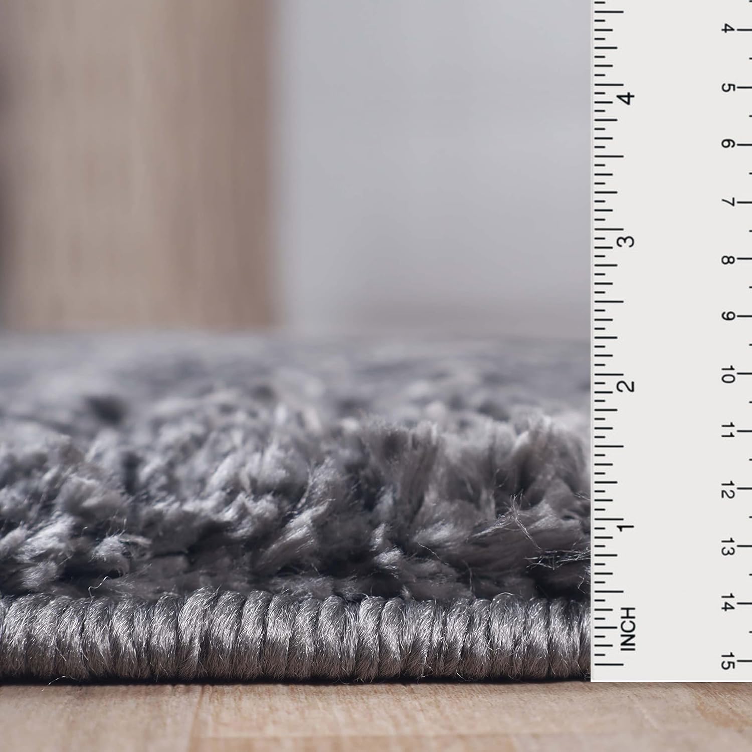 Superior Alfombra grande para interiores con respaldo de algodón, ultra afelpada y suave, mullida para sala de estar, dormitorio, oficina, sala de