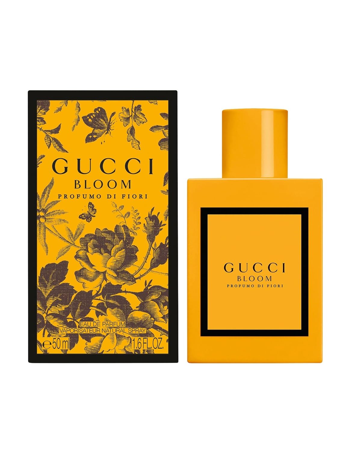Gucci Bloom Profumo Di Fiori – Eau de Parfume en espray para mujer, floral oriental, 1.6 onzas líquidas