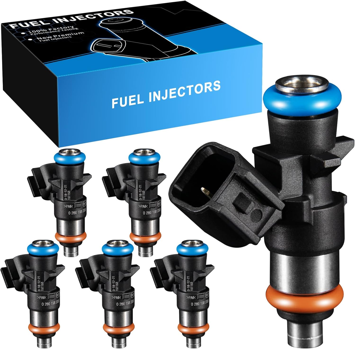 0280158233 Inyectores de combustible de 3.6L aptos para Jeep Grand Cherokee Wrangler para Chrysler 300 Town and Country para Dodge Avenger